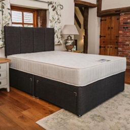 Divan Base Direct Paris Comfort Orthopaedic Sprung Divan Bed Set 4Ft6 Double 4 Drawers - Naples Slate - thumbnail 5
