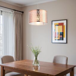 Inlight Hyperion Copper Effect Laser Cut Cylinder Light Shade (D)35Cm - thumbnail 6
