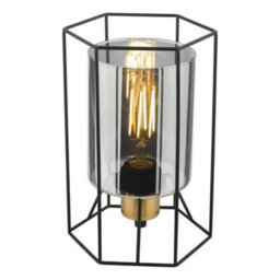 Pagazzi Lighting Pagazzi Sabrina Black And Smoked Glass Table Lamp - thumbnail 5