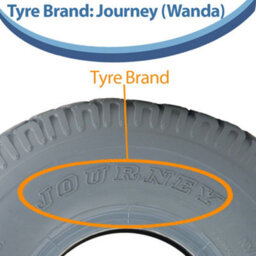 Journey 330X100 Mobility Scooter Tyres Grey Block Pneumatic Non Marking 400-5 (Set Of 2) - thumbnail 7