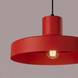 Sollux Lighting Bilo Steel Red 1 Lights Modern Pendant Lamps - thumbnail 4