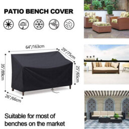 Garden Bench Cover, 3-Seater Cover And Outdoor Protective For Furniture, Sofa - thumbnail 2