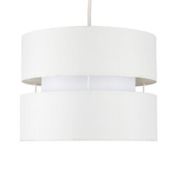 Valuelights Sophia Small Cream 2 Tier Ceiling Light Shade And Bulb (D)26Cm