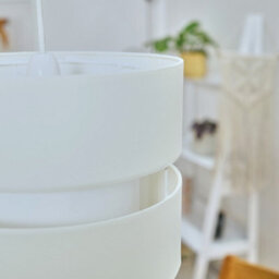 Valuelights Sophia Small Cream 2 Tier Ceiling Light Shade And Bulb (D)26Cm - thumbnail 3