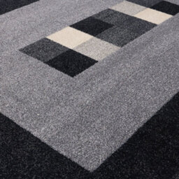 The Rugs Ephesus Collection Modern Rugs Grey Black  7439Gb - thumbnail 4
