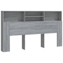 Vidaxl Headboard Cabinet Grey Sonoma 180X19X103.5 Cm Headboard Cabinets - thumbnail 2