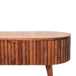 Artisan Furniture Solid Wood Honey Caramel Mokka Coffee Table, Lift-Top Concealed Storage, Dark Brown - thumbnail 5