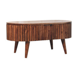 Artisan Furniture Solid Wood Honey Caramel Mokka Coffee Table, Lift-Top Concealed Storage, Dark Brown - thumbnail 3
