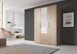 Arte Elegant Alex Hinged Door Wardrobe W1500mm H2100mm D640mm - Timeless Sonoma Oak Finish - thumbnail 1