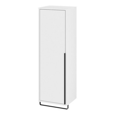 GoodHome Maza Slimline Matt White Bathroom Single Column Cabinet (H)115Cm (W)36Cm - image 1