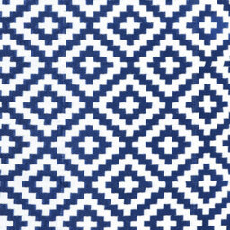 Green Decore 270 X 360 Cm Navy Blue / White Reversible Plastic Camping, Picnic And Garden Outdoor Rug - thumbnail 6