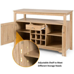 Kitchen Buffet Sideboard Rustic Cupboard Storage Organizer - thumbnail 6