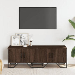 Berkfield Tv Cabinet Brown Oak 122X34X41 Cm Engineered Wood - thumbnail 3