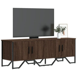 Berkfield Tv Cabinet Brown Oak 122X34X41 Cm Engineered Wood - thumbnail 1