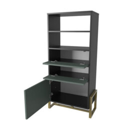 Decorotika - Utopia Bookcase Bookshelf Shelving Unit With 3 Cabinets And 2 Shelves - thumbnail 7