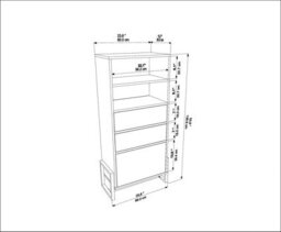 Decorotika - Utopia Bookcase Bookshelf Shelving Unit With 3 Cabinets And 2 Shelves - thumbnail 8