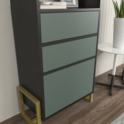 Decorotika - Utopia Bookcase Bookshelf Shelving Unit With 3 Cabinets And 2 Shelves - thumbnail 5