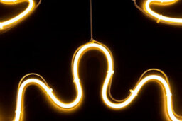 Shatchi Stag Head Neon Effect Rope Light Silhouette Double Side 90 Warm White Leds Christmas Outdoor - thumbnail 4