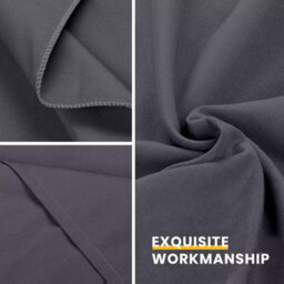 Ameha Pillowcase Pair Charcoal Microfiber Pillowcase-Envelope Closure Pillowcase, Machine Washable Bedding Pillow Cover 50X75Cm - thumbnail 9