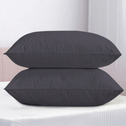 Ameha Pillowcase Pair Charcoal Microfiber Pillowcase-Envelope Closure Pillowcase, Machine Washable Bedding Pillow Cover 50X75Cm - thumbnail 2
