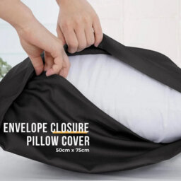 Ameha Pillowcase Pair Charcoal Microfiber Pillowcase-Envelope Closure Pillowcase, Machine Washable Bedding Pillow Cover 50X75Cm - thumbnail 7