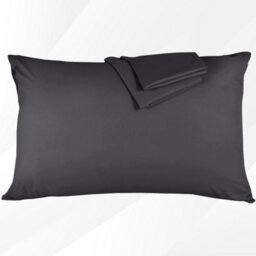 Ameha Pillowcase Pair Charcoal Microfiber Pillowcase-Envelope Closure Pillowcase, Machine Washable Bedding Pillow Cover 50X75Cm - thumbnail 4
