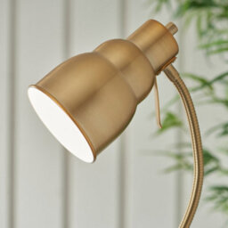 Luminosa Lighting Luminosa Classic Flexi Task Floor Lamp Brushed Aged Brass Plate, 1X Gu10 - thumbnail 4