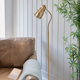 Luminosa Lighting Luminosa Classic Flexi Task Floor Lamp Brushed Aged Brass Plate, 1X Gu10 - thumbnail 3