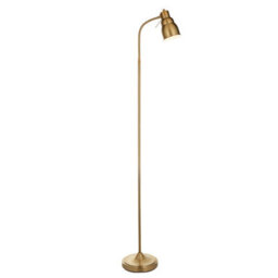 Luminosa Lighting Luminosa Classic Flexi Task Floor Lamp Brushed Aged Brass Plate, 1X Gu10 - thumbnail 7