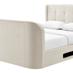 Koble Wafer Smart Tv Double Bed Side Opening Ottoman - thumbnail 9
