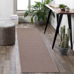 Simple Low Pile Modern Tufted Area Rugs For Living Room With Felt Backing Dark Beige 60X110 Cm - thumbnail 3