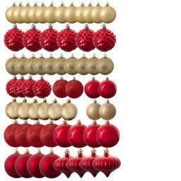 Christmas Tree World The Red & Gold Bauble 60Pc Base Set - thumbnail 2