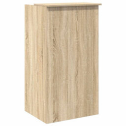 Berkfield Durable Reception Desk Sonoma Oak 55X50X103.5 Cm Engineered Wood - thumbnail 7