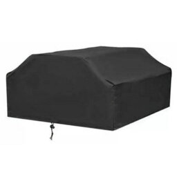 Rectangular Patio Bench Covers For Outdoor Picnic Tables And Kitchens, Black - thumbnail 2