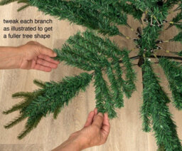 Garden Store Direct Lapland Fir Green Artificial Christmas Tree 5Ft - thumbnail 5