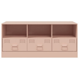 Berkfield Tv Cabinet Pink 99X39X44 Cm Steel - thumbnail 6