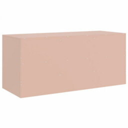 Berkfield Tv Cabinet Pink 99X39X44 Cm Steel - thumbnail 9