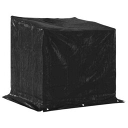 Walplus Vidaxl Firewood Rack With Rain Cover 100.5X80.5X110.5 Cm Galvanised Steel - thumbnail 8