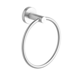 Hardware Solutions Gatsby Bathroom Accessory Set - 4 Piece - Towel Ring/ Robe Hook/ Towel Rail/ Toilet Roll Holder - Brushed Satin Nickel - thumbnail 4