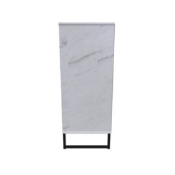 Beijing 5 Drawer Tall Bedside Cabinet In Marble (Ready Assembled) - thumbnail 2