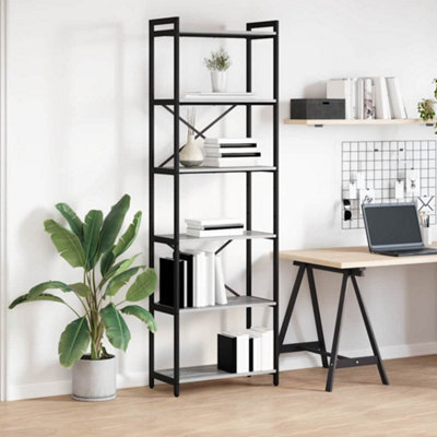 Berkfield Bookcase Grey Sonoma 60 X 30 X 188 Cm Engineered Wood - image 1
