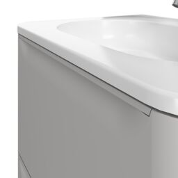 GoodHome Nevado Matt Grey Wall-Mounted Vanity Unit & Basin Set (W)600mm (H)600mm - thumbnail 5
