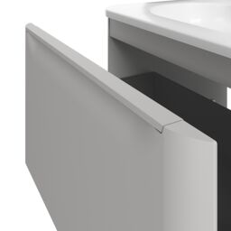 GoodHome Nevado Matt Grey Wall-Mounted Vanity Unit & Basin Set (W)600mm (H)600mm - thumbnail 6