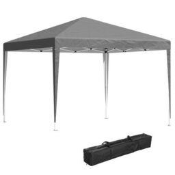 Outsunny 3 X 3 M Garden Pop Up Gazebo Marquee Party Tent Wedding Canopy Grey - thumbnail 2