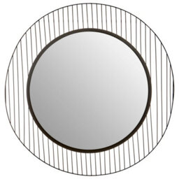 Orsina Circular Wall Mirror, Wall Mirror With Metal Wire Frame, Modern Wall Mirror For Living Room And Hallway - thumbnail 1