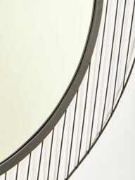 Orsina Circular Wall Mirror, Wall Mirror With Metal Wire Frame, Modern Wall Mirror For Living Room And Hallway - thumbnail 5