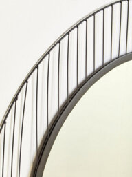 Orsina Circular Wall Mirror, Wall Mirror With Metal Wire Frame, Modern Wall Mirror For Living Room And Hallway - thumbnail 4