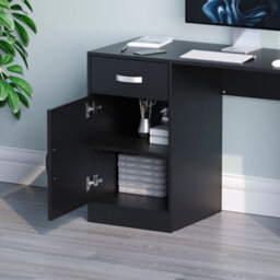 Lassic Vida Designs Hudson Black Computer Desk With 1 Drawer And Door - thumbnail 6