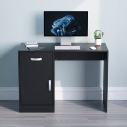 Lassic Vida Designs Hudson Black Computer Desk With 1 Drawer And Door - thumbnail 4