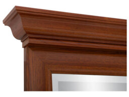 Arte Kent Chestnut 155X88Cm Horizontal Wall Mirror - Classic Wide Framed Mirror - thumbnail 5